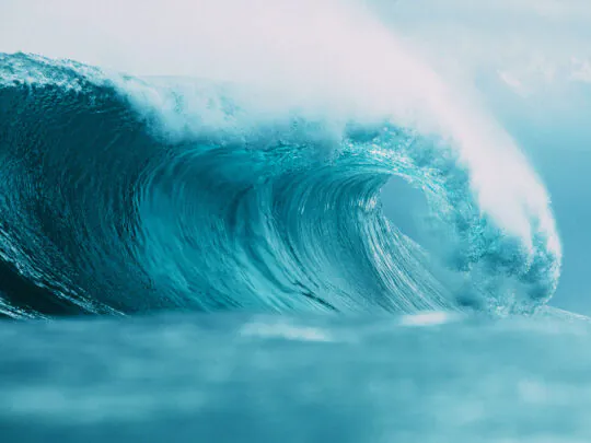Big blue wave